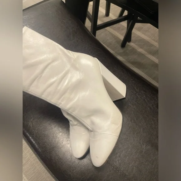 Dries Van Noten white leather chunky soles boots 40 - Picture 5 of 14